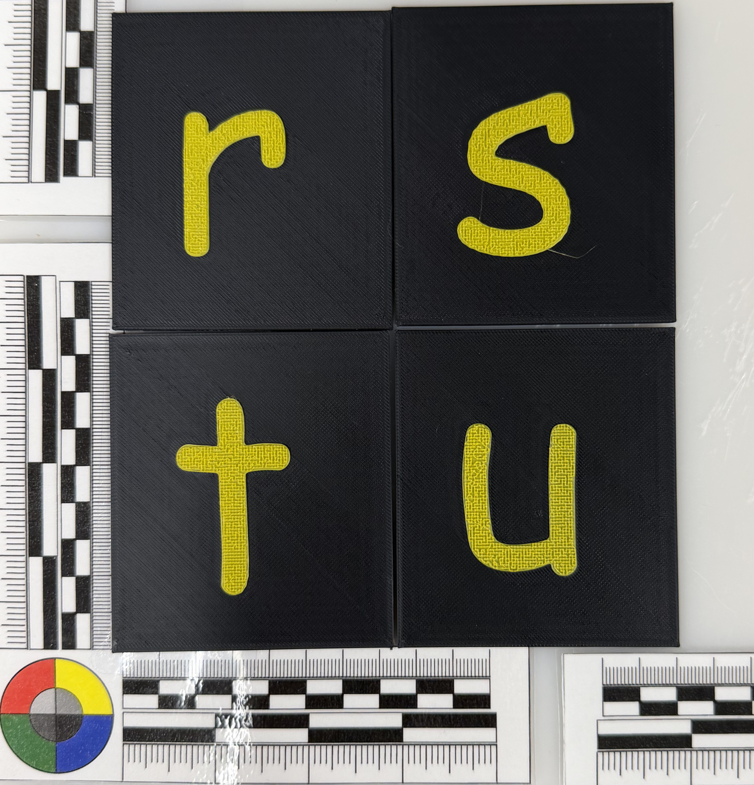 Textured Letter Tiles