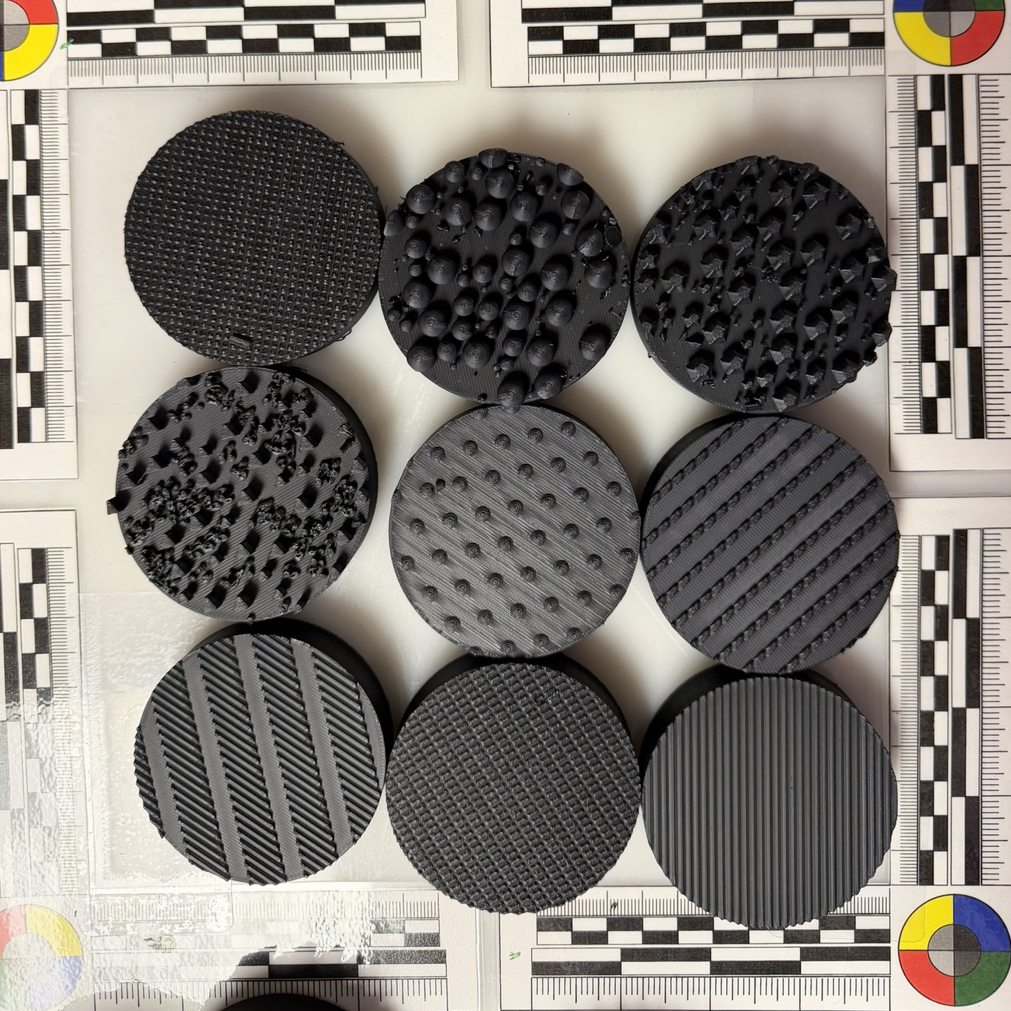 Communication Button Textured Caps