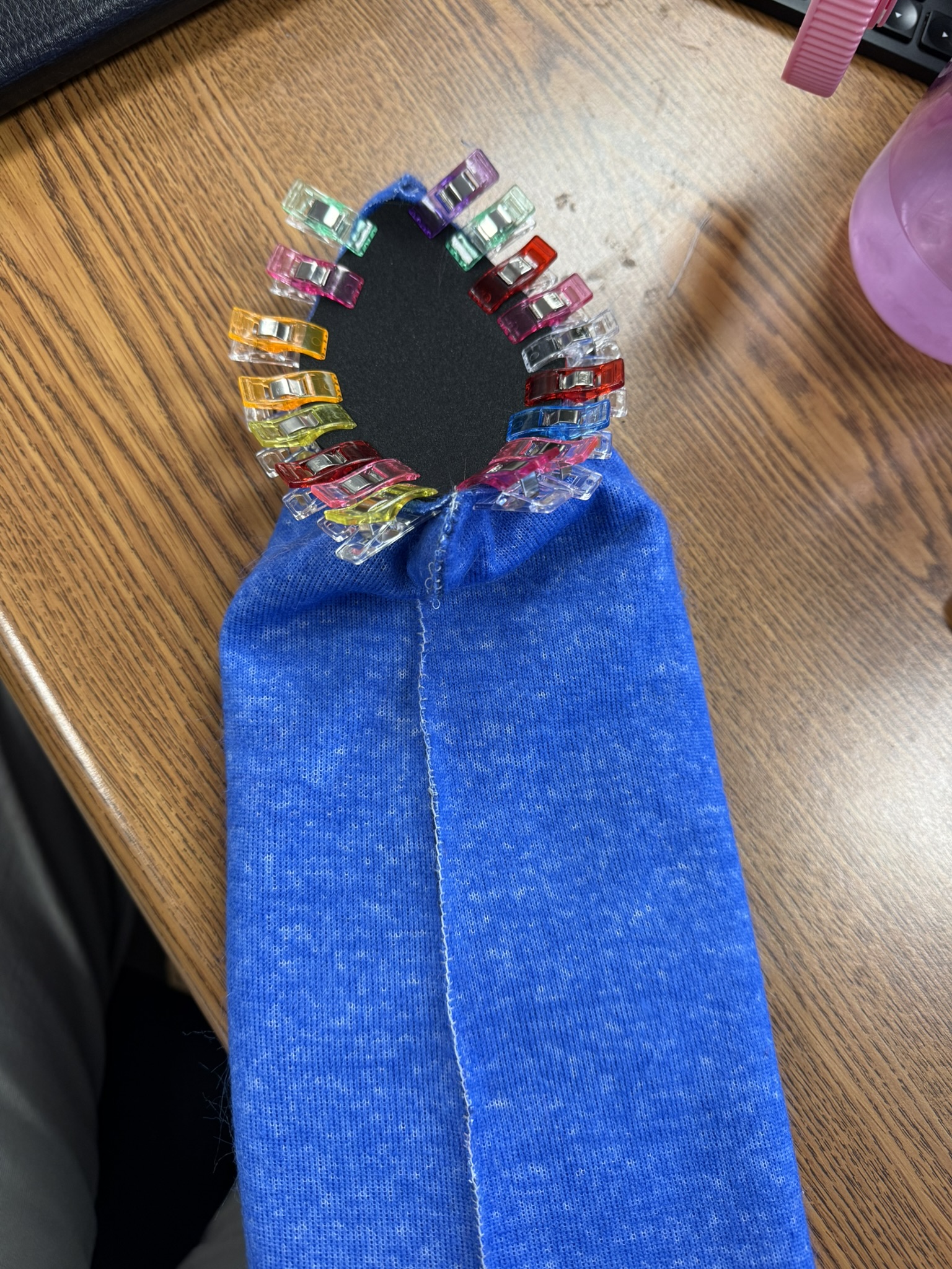 Snoof mouth piece cut from felt